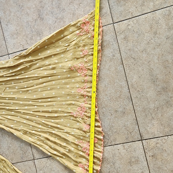 NWOT...FYree People Bohemian Olive Green Wide-Leg Pants - Picture 8 of 15